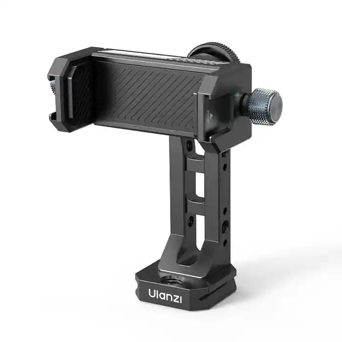 Ulanzi MA53 360 Rotation Metal Phone Holder Tripod Mount Cold Shoe Uka Arca Mount Clip Clamp with 60-95mm Width